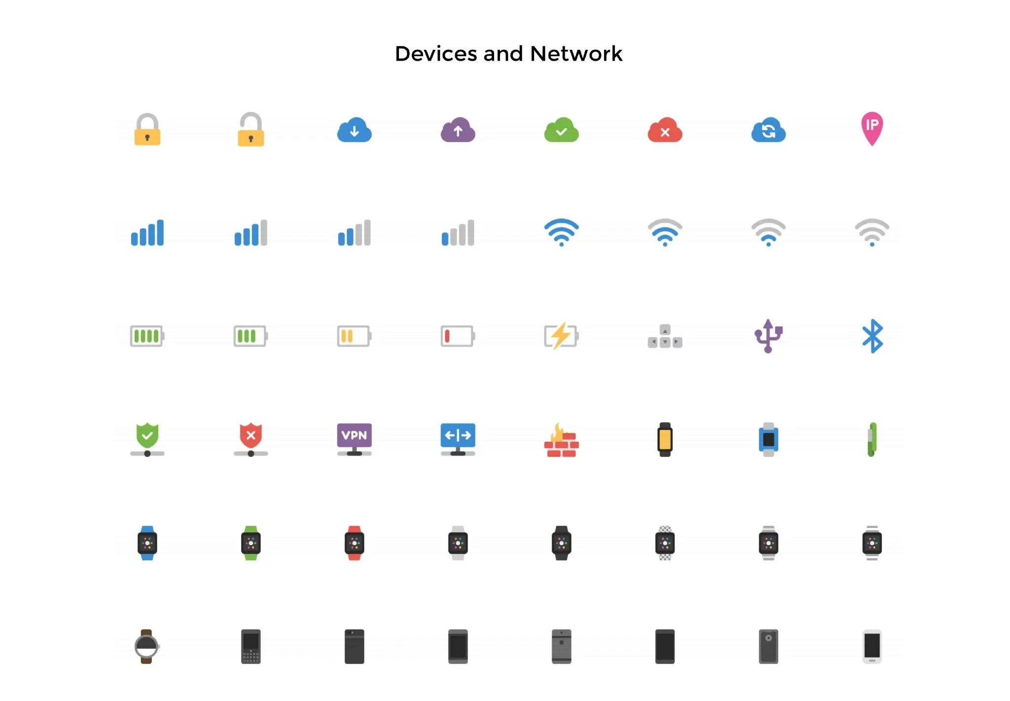 Flat-icon 2000枚多分类简洁精致的icon图标打包下载-稀土区