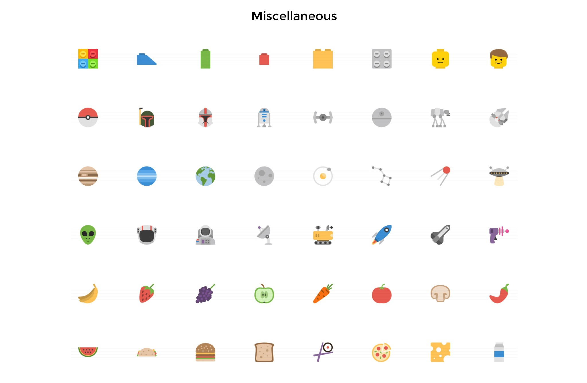 Flat-icon 2000枚多分类简洁精致的icon图标打包下载-稀土区