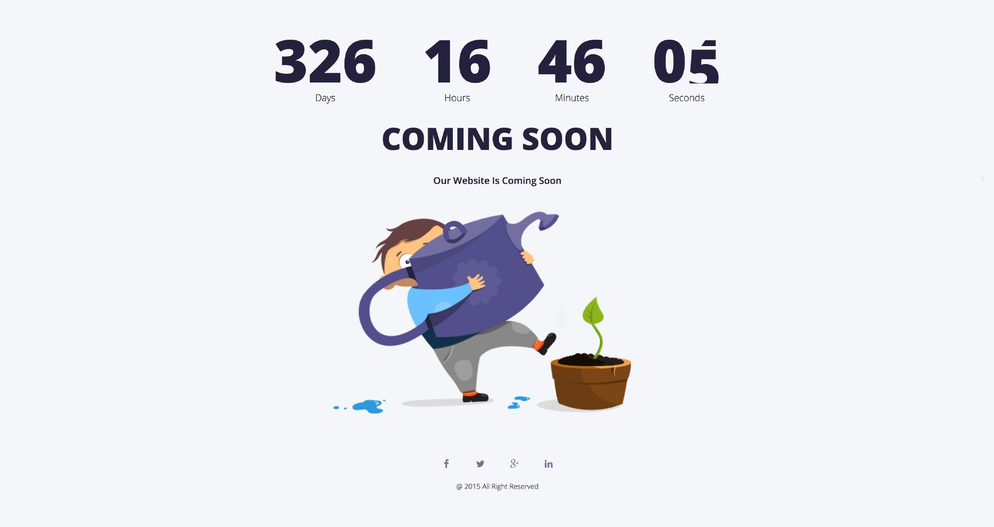 一组包含5套精美倒计时的HTML模板下载-稀土区