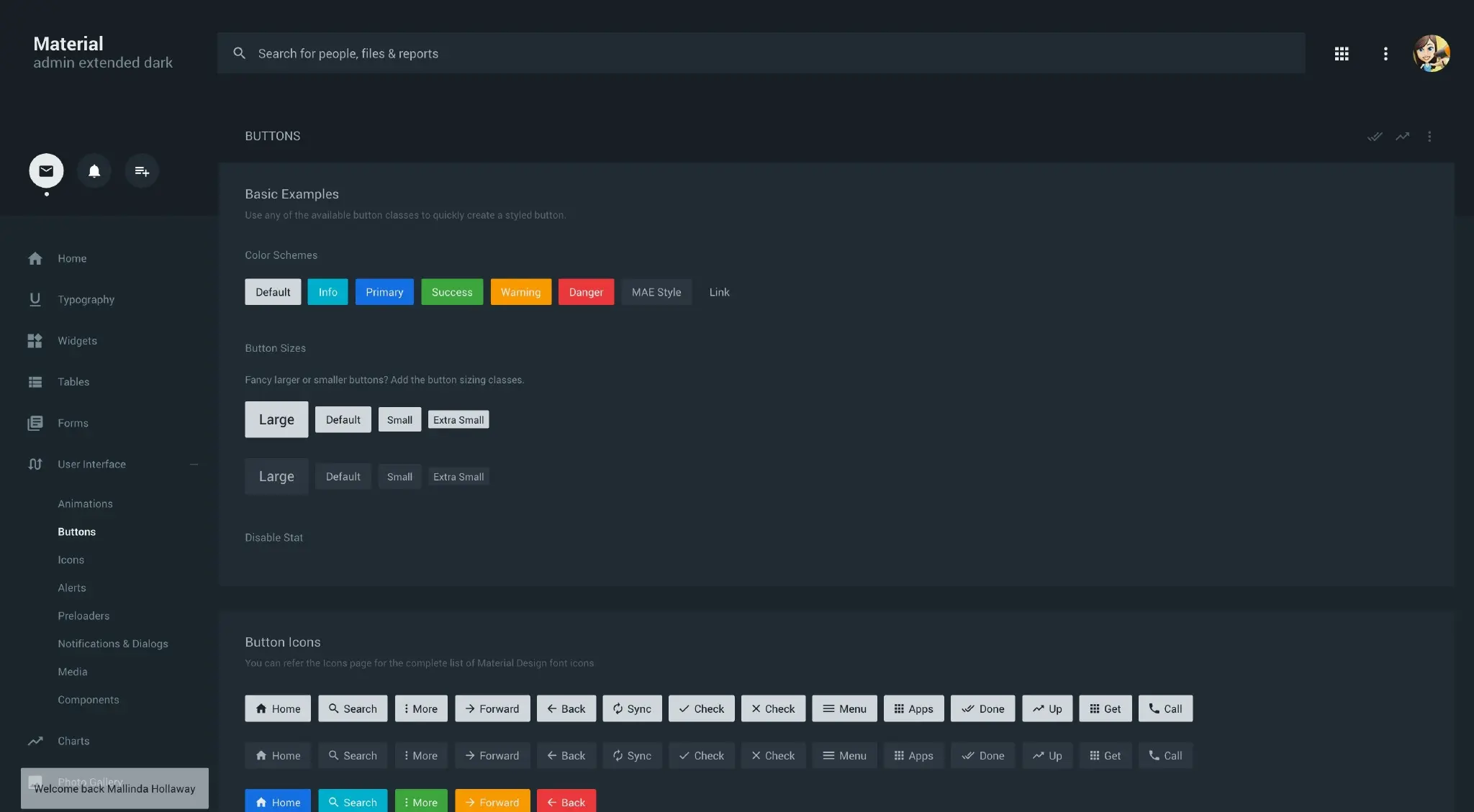 一套 Material Design 风格的管理面板 HTML 模板下载-稀土区