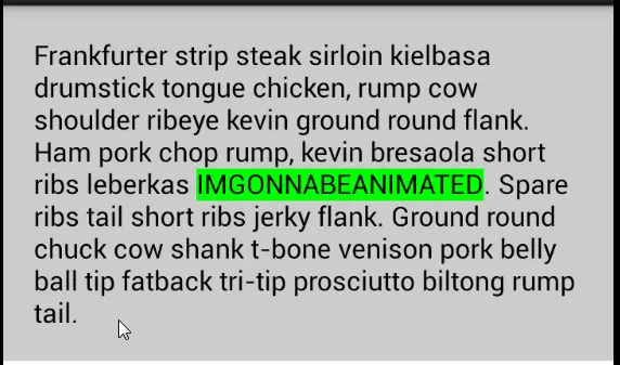 BackgroundColorSpan的效果图