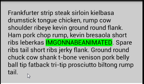 BackgroundColorSpan的效果图