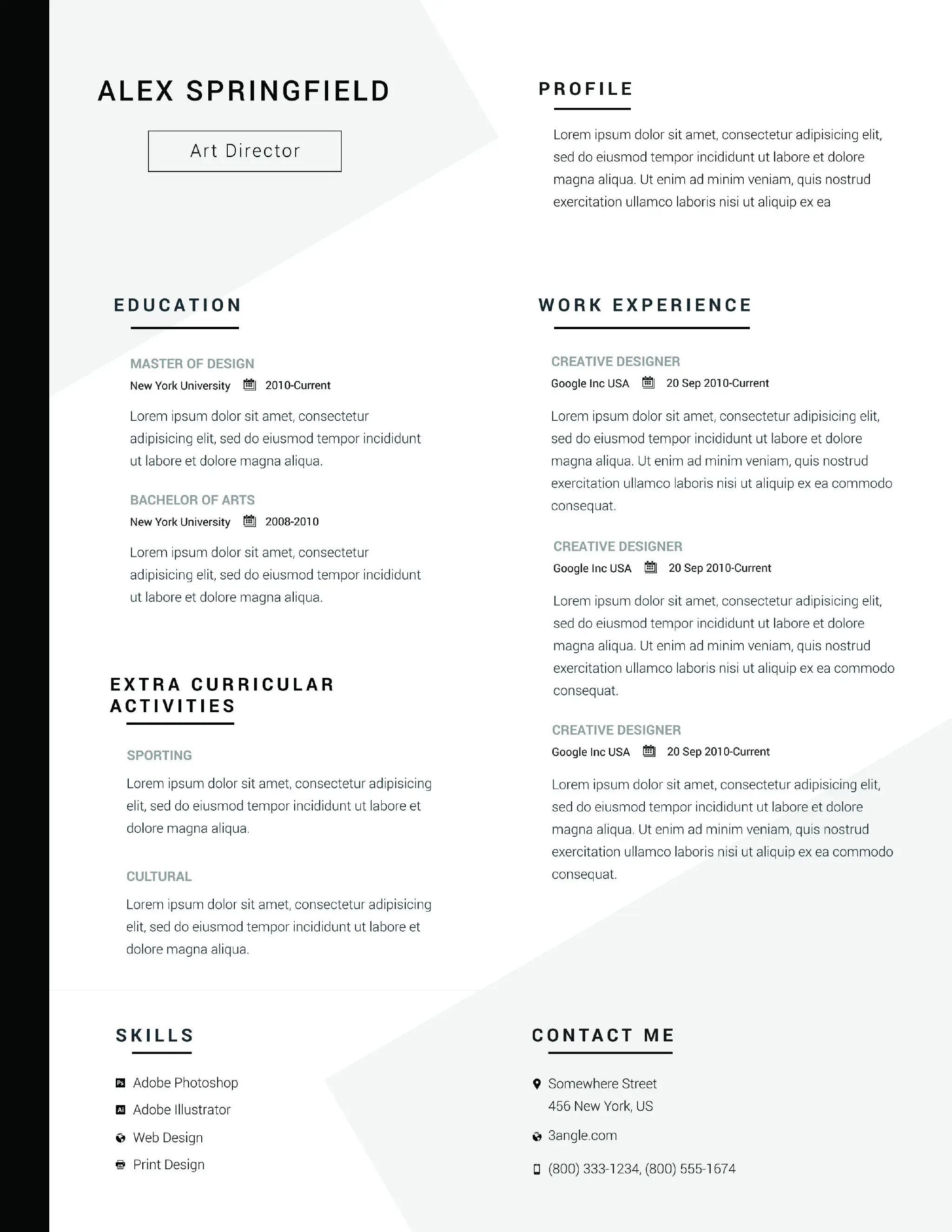 5款精致简洁的个人面试简历模板-稀土区