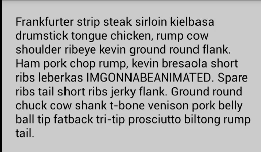 前景色（文字颜色）动画