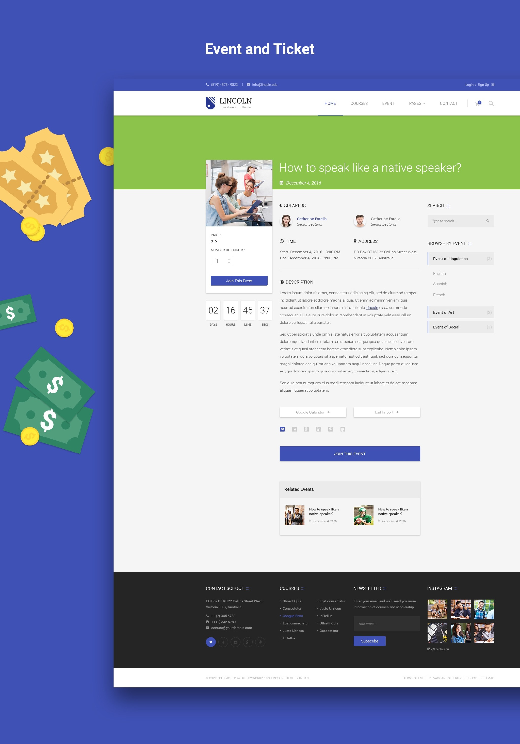 一套精致简洁 Material Design 风格网页模板-稀土区