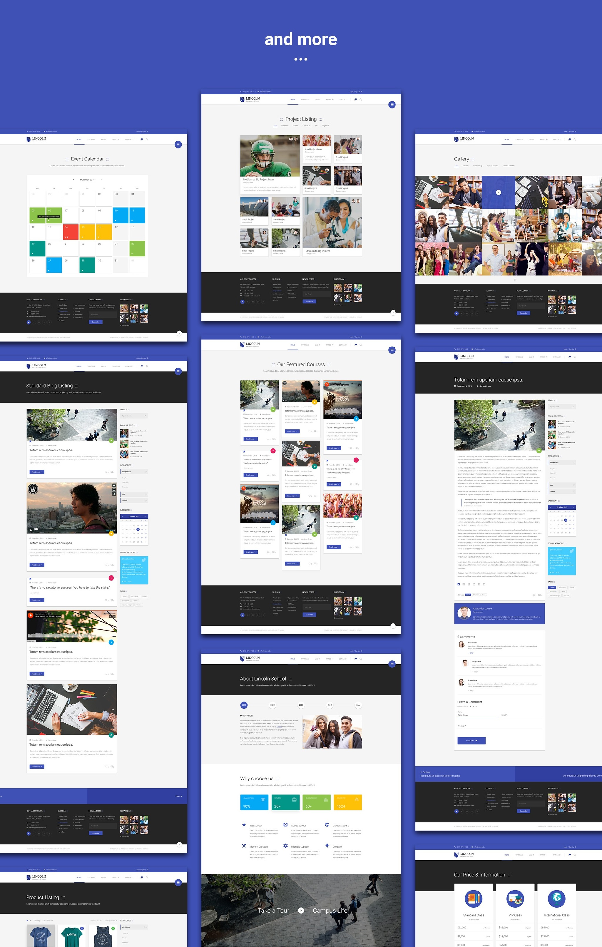 一套精致简洁 Material Design 风格网页模板-稀土区