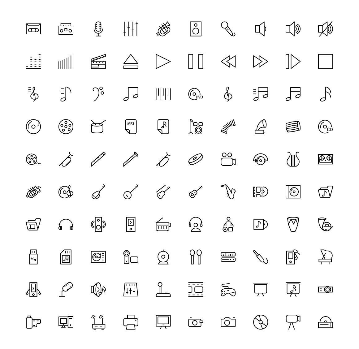 2000 枚扁平化多种类 icon 图标打包-稀土区