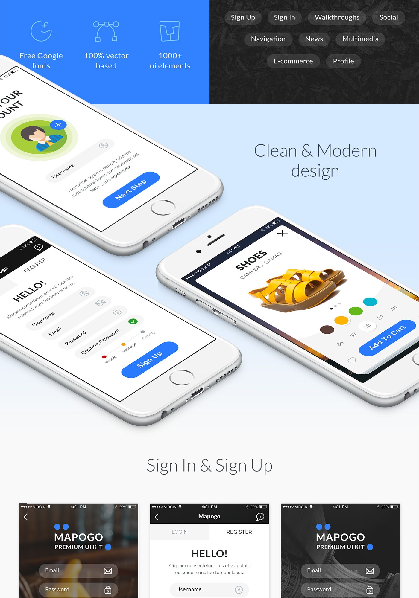 1000 + UI组件的精致多样式 APP UI 模板打包-稀土区