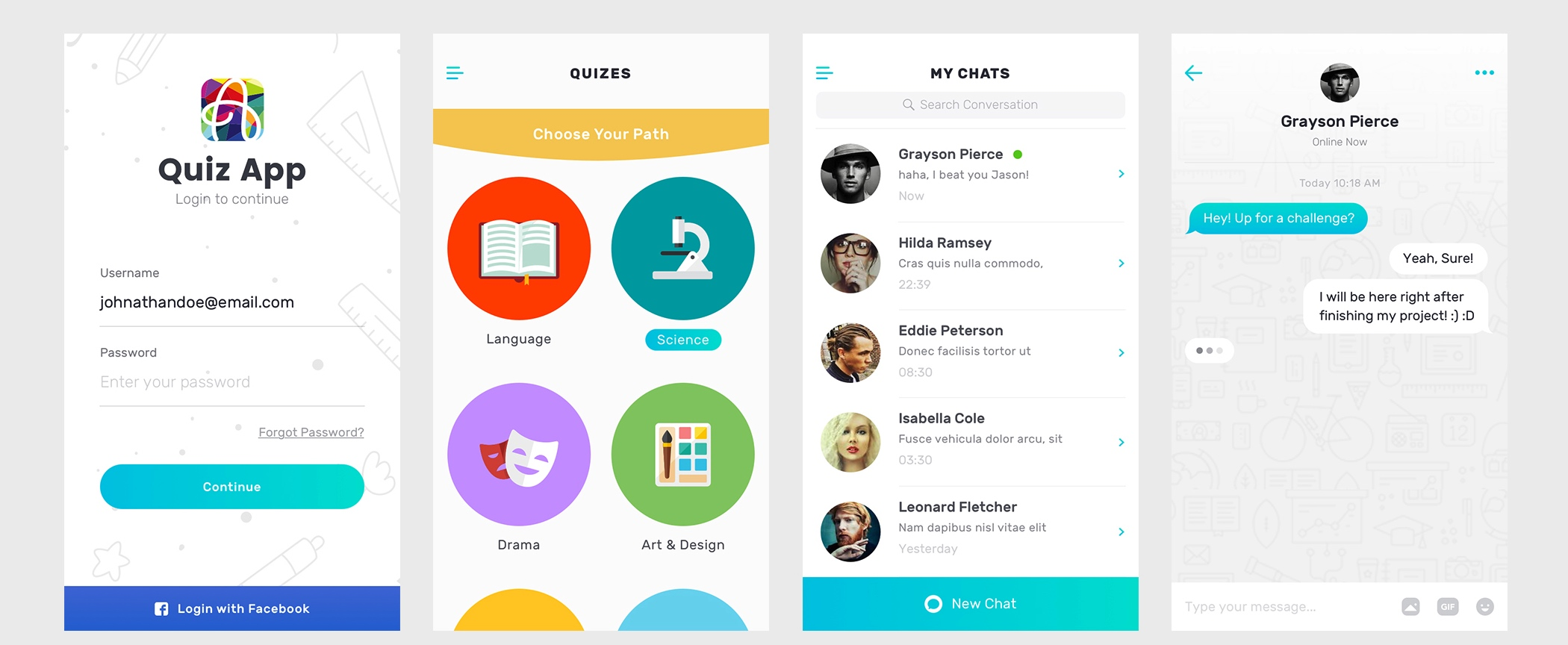 黑白简洁的 APP UI 套件-稀土区