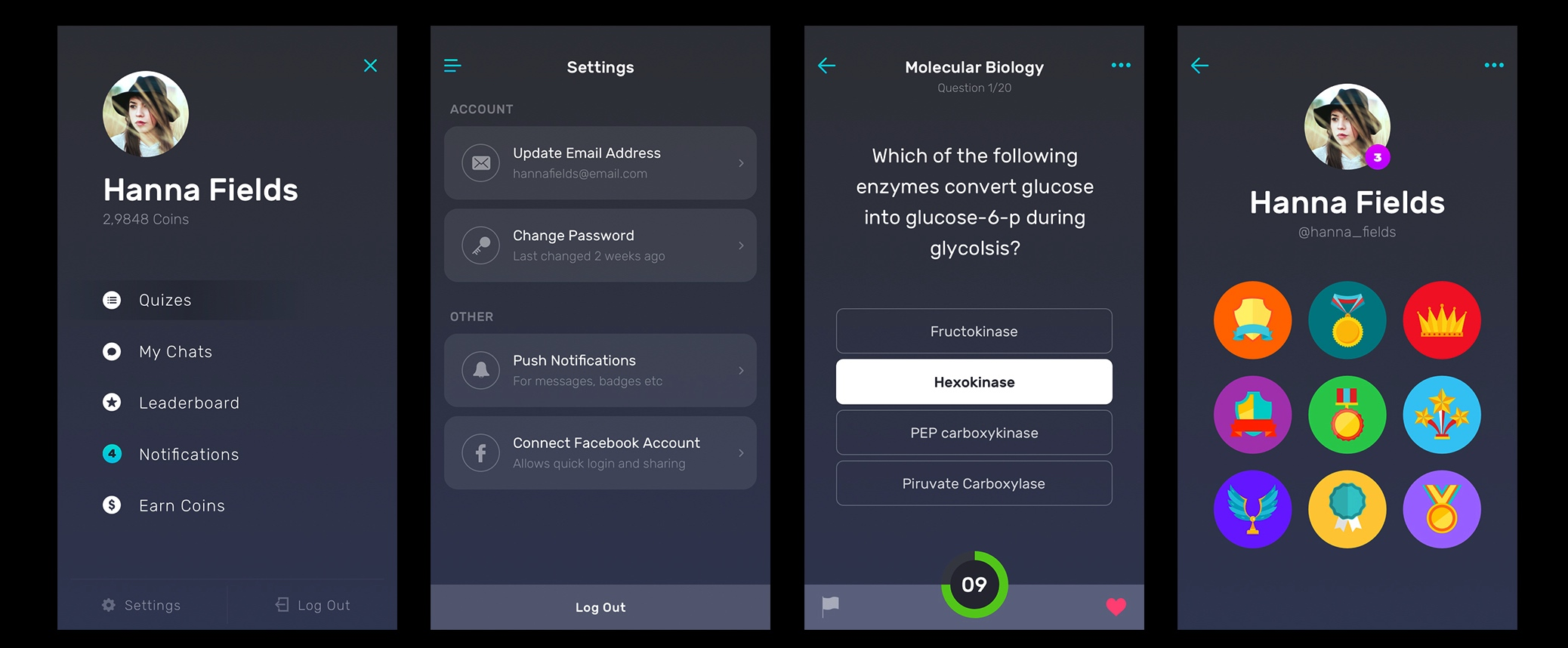 黑白简洁的 APP UI 套件-稀土区