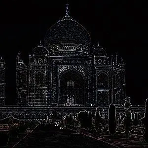 卷积后展现边缘