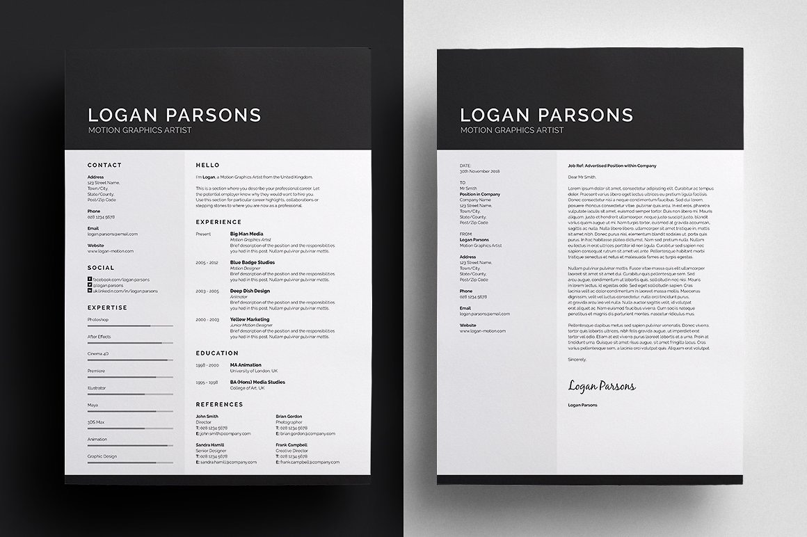 5款简洁精致的个性求职简历-稀土区