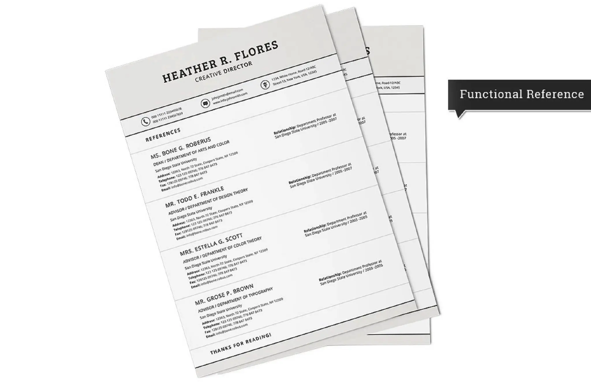 7款简约的求职简历模板-稀土区