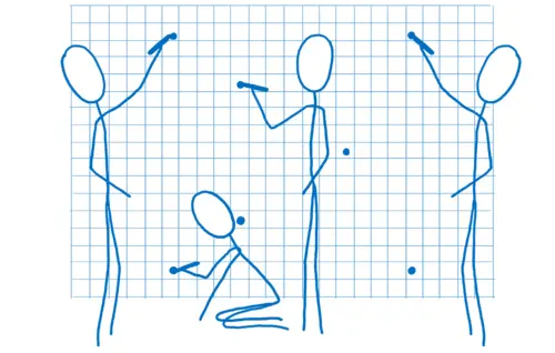GPU cores drawing vertexes on a graph