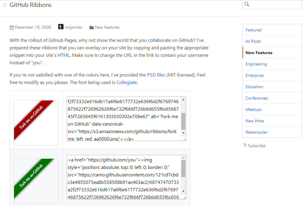 github-ribbons