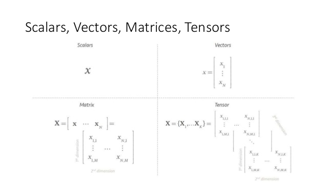 Scalar, Vector, Matrix & Tensor