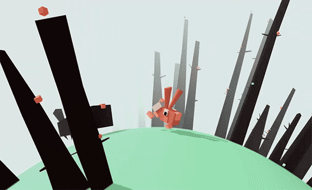 The frantic running of the valiant rabbit