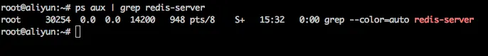 ps aux | grep redis-server