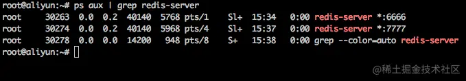 ps aux | grep redis-server