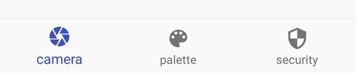 三个选项的底栏