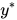 y^{*}