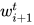 w_{i+1}^{t}