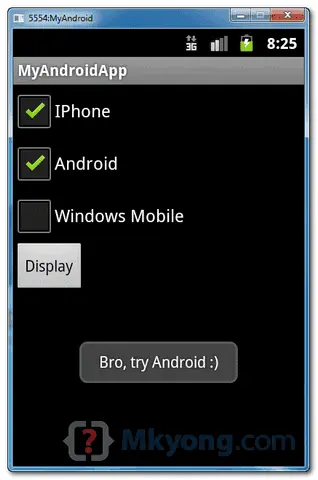 android checkbox demo2