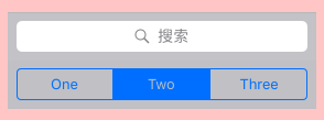 带选择按钮视图的搜索栏