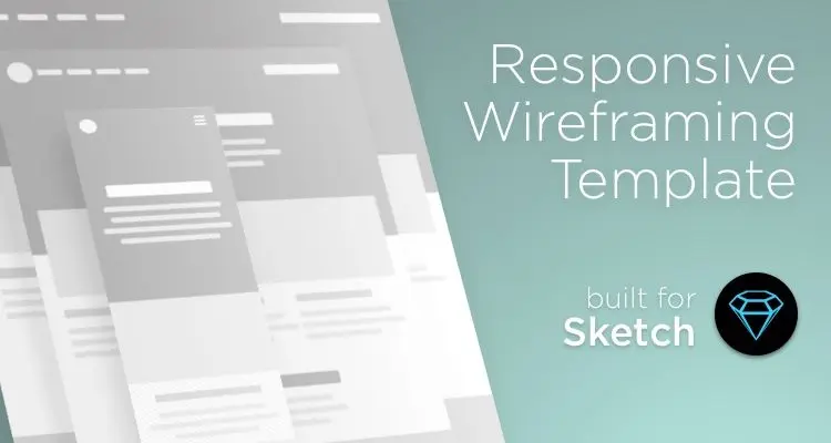 Responsive sketch web design development free wireframe kit template UI design