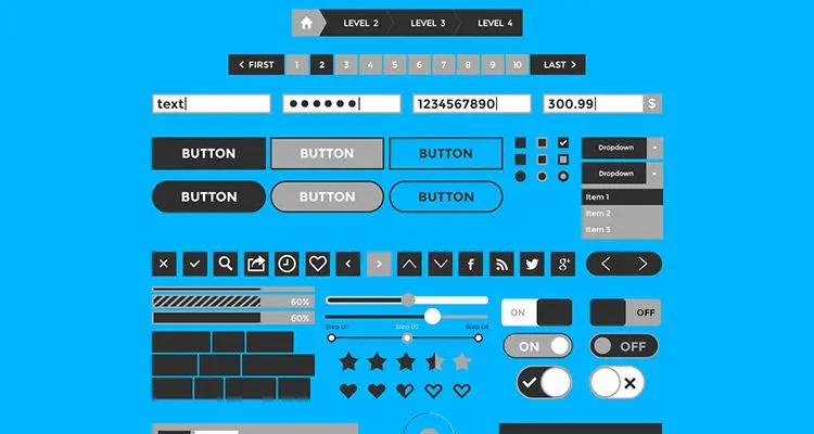 Kita3 mockup psd photoshop web design development free wireframe kit template UI design
