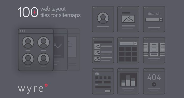 Wyre Web Layout Flowcharts AI EPS SVG illustrator ux flowchart userflow development free wireframe kit template UI design