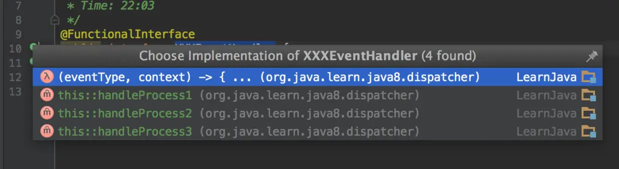 函数式接口的实现