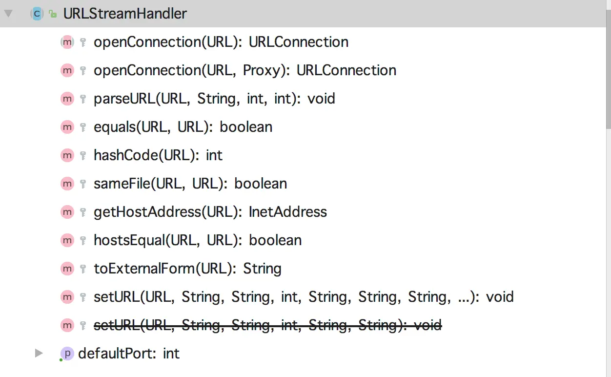 URLStreamHandler