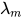 \lambda_{m}