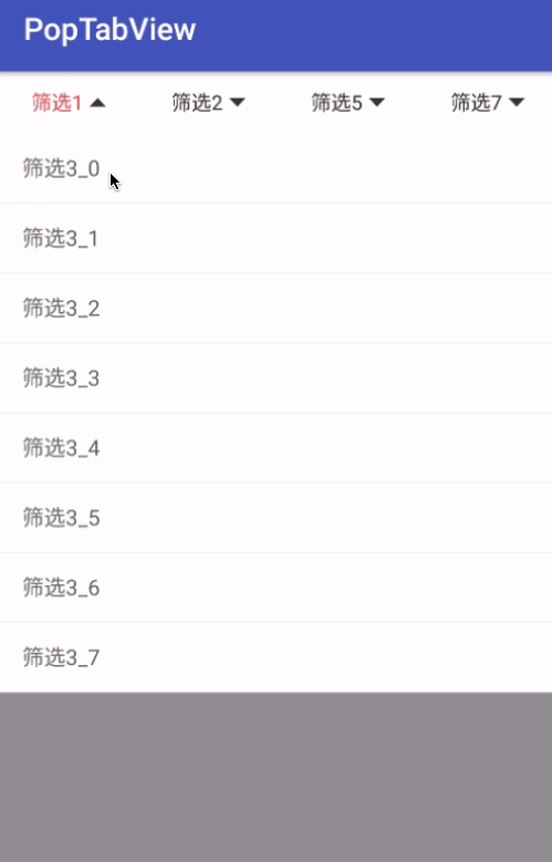 两个筛选菜单