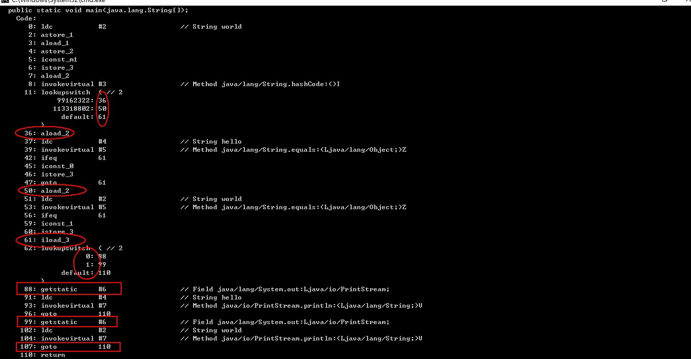 String的Switch原理