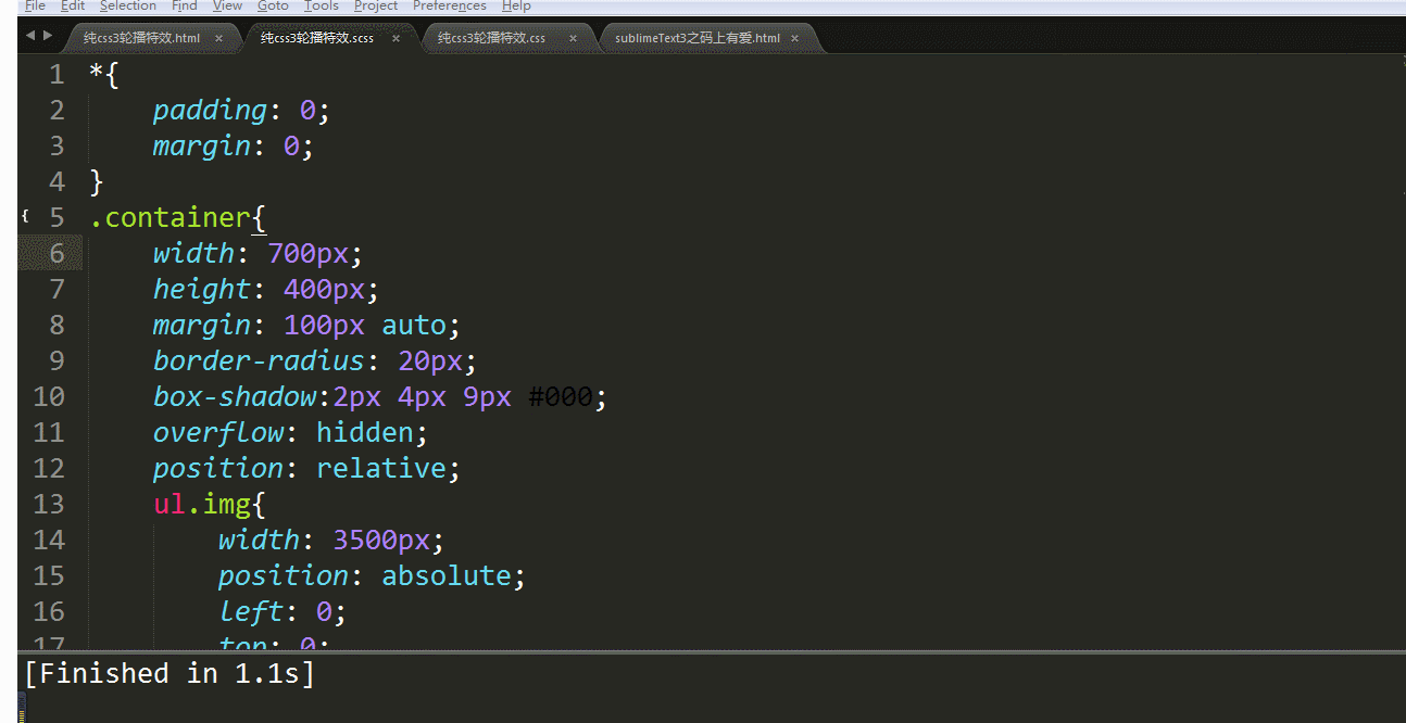 运行run csscomb格式化css代码