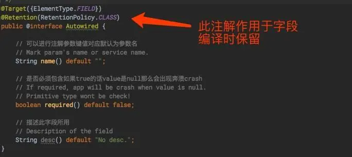 参数注入的注解