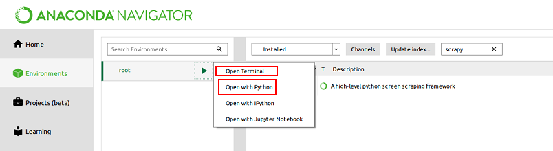 anaconda打开终端