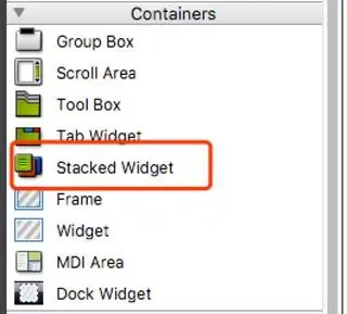 Stacked Widget