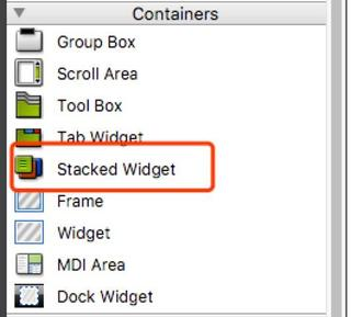 Stacked Widget