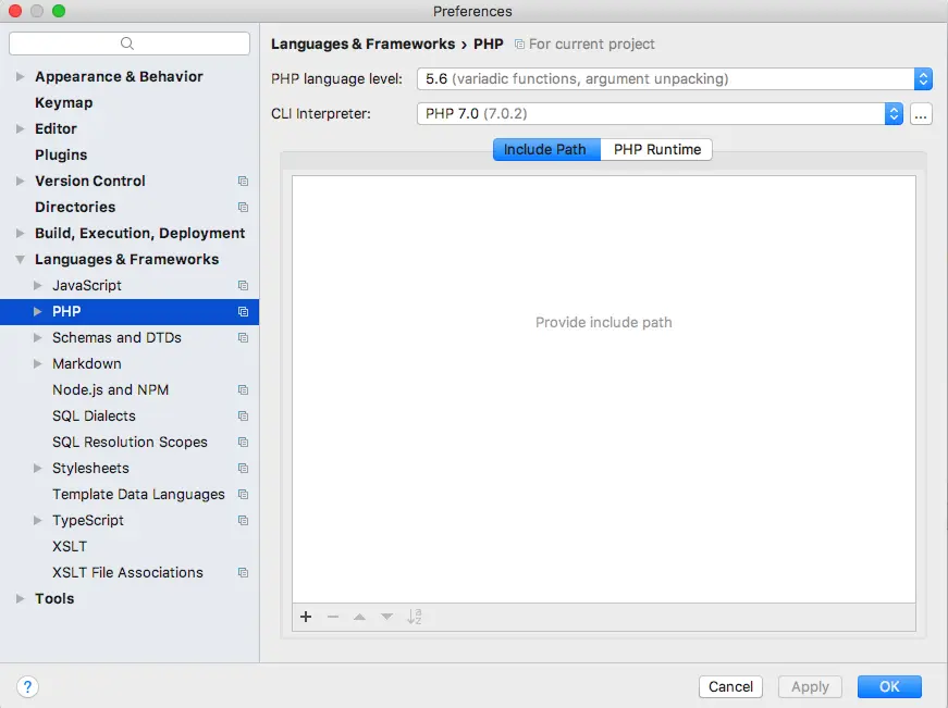 PHPStrom偏好设置
