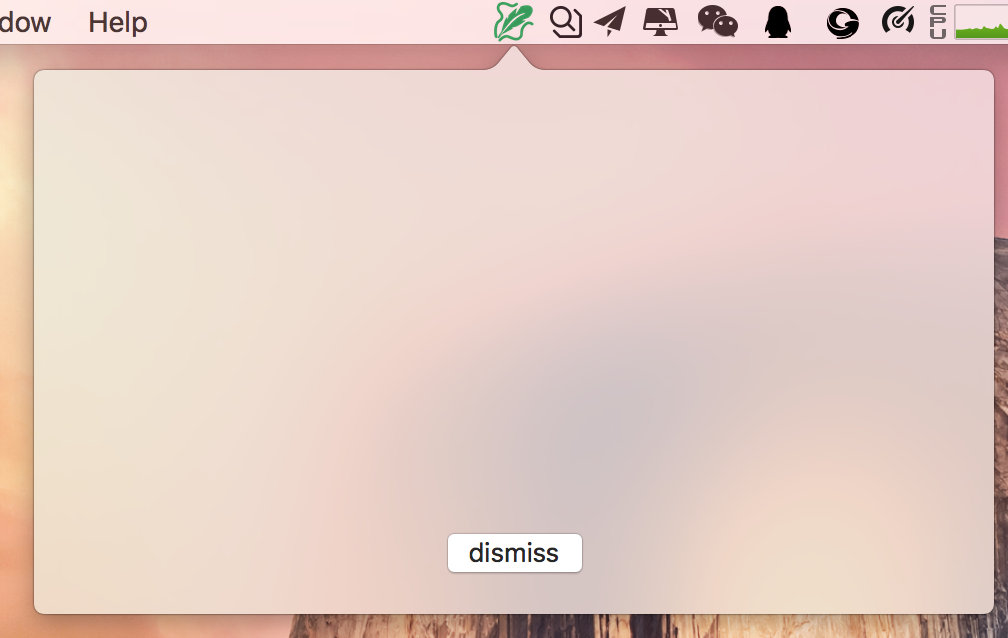 NSStatusBar + NSPopover效果图