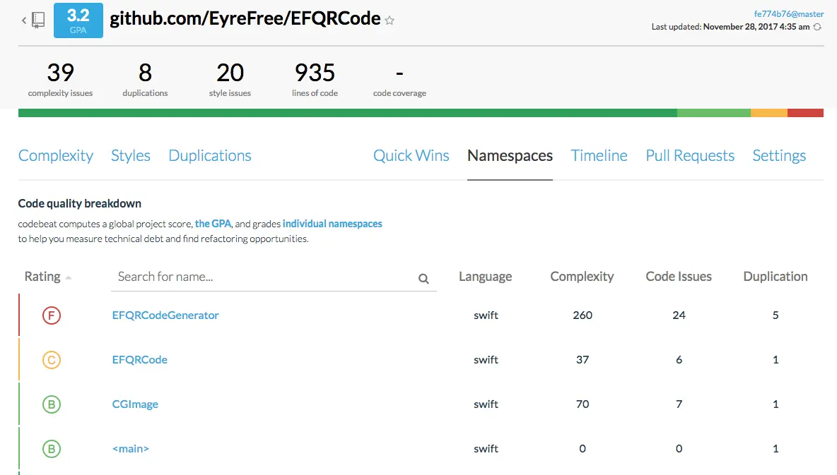 代码质量效果预览
