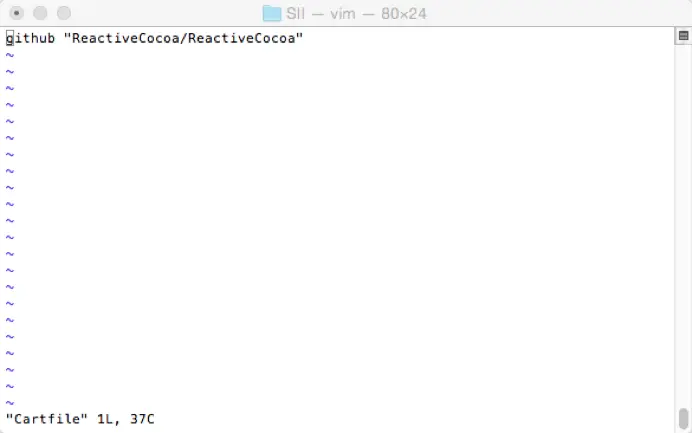 Cartfile文件内容