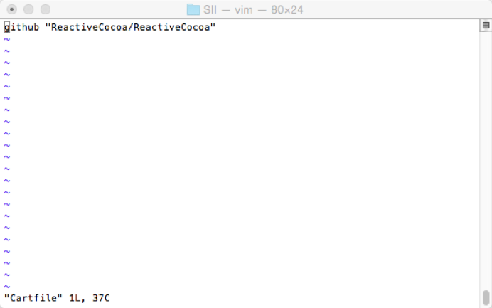 Cartfile文件内容