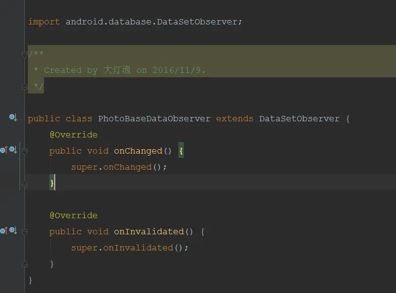 简单观察者（PhotoBaseDataObserver）