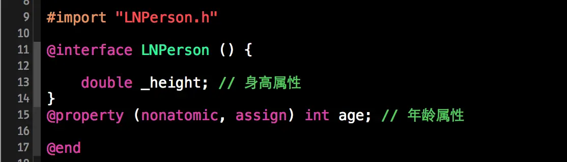 LNPerson类的.m文件