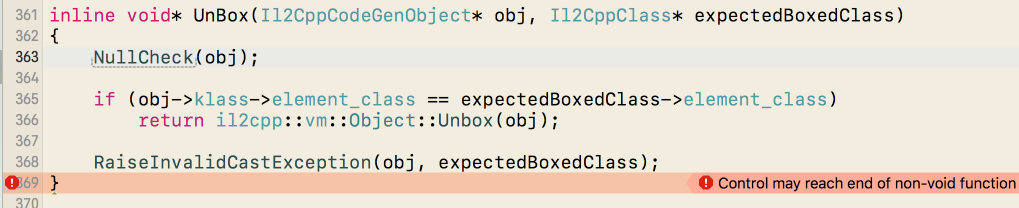 Control may reach end of non-void function