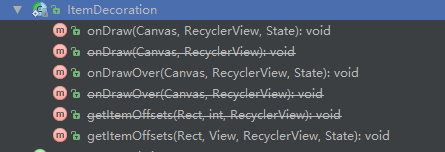 ItemDecoration方法